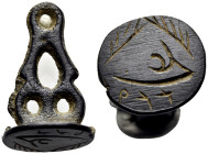 ISLAMIC, Ottoman Empire. Mahmud II, AH 1223-1255 / AD 1808-1839. Seal (Bronze, 25 mm, 4.57 g), Administration seal of "Ali", ca. 19th century. Two bra...