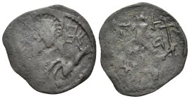 BULGARIA. Second Empire. Ivan Sracimir, 1356–1397. Groš (Billon, 18 mm, 0.67 g, 2 h). Bust of Christ, nimbate, facing, raising his left hand in gestur...