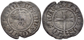 SPAIN, Mallorca. Jaume III, 1324-1344. Doubler (Billon, 21 mm, 1.40 g, 6 h). +REX MAIORICARUM Crowned bust of Jaume III facing. Rev. + IACOBUS : - : D...