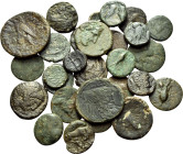 GREEK. Circa 5th-2nd centuries BC. (Bronze, 80 g). Large lot of twenty-eight (28) Greek bronzes, most with surface issues, mostly fair to fine, lot so...