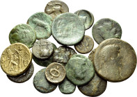 GREEK & ROMAN PROVINCIAL. Circa 5th century BC-2nd century AD. (Bronze, 69 g). Large lot of twenty (20) Greek and Roman provincial bronzes, most with ...