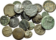 GREEK & ROMAN PROVINCIAL. Circa 5th century BC-3rd century AD. (Bronze, 84 g). Large lot of twenty (20) Greek and Roman provincial bronzes, most with ...