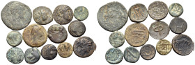 GREEK & ROMAN PROVINCIAL. Circa 5th century BC-3rd century AD. (Bronze, 39.81 g). Large lot of thirteen (13) Greek bronze coins from Medeon, Pellene, ...