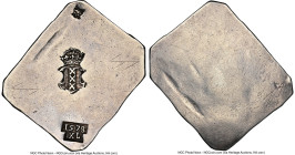 Amsterdam. Siege silver Uniface Klippe 40 Stuivers 1578 AU Details (Obverse Graffiti, Cleaned) NGC, Delm-204, PW-Am05. Issued after the Alteration of ...