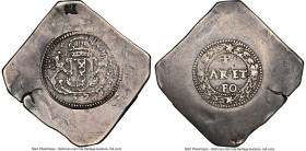 Amsterdam. Siege silver Biface Klippe 40 Stuivers 1578 VF35 NGC, Delm-184a, PW-Am01. Issued 5 January 1578. Obv: Arms of city within pearl frame, X-L ...