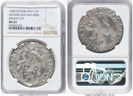 Gelderland. Provincial Lion Daalder 1648 MS62 NGC, KM36, Dav-4850, Delm-825. Knight Left. Fleur de Lis mintmark. HID09801242017 © 2024 Heritage Auctio...