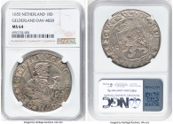 Gelderland. Provincial Rijksdaalder 1655-(Dog) MS64 NGC, KM16.3, Dav-4828, Delm-938 (R2). Pastel lemongrass tones uniformly dress the surface of this ...