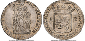 Holland. Provincial Gulden 1800 MS62 NGC, KM2.2, Delm-1179 (R1). Mintage: 40,395. The sole representative of this scarce provincial denomination certi...