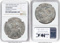 Holland. Provincial Lion Daalder 1589 AU Details (Harshly Cleaned) NGC, Dordrecht mint, Dav-8838, Delm-831. HID09801242017 © 2024 Heritage Auctions | ...