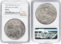 Holland. Provincial Daalder 1662 MS62 NGC, Dordrecht mint, KM17, Dav-4858, Delm-832. Bright pewter surfaces are graced with hints of amber toning and ...