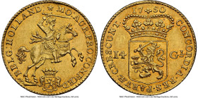 Holland. Provincial gold 14 Gulden (Golden Rider) 1750 AU58 NGC, Dordrecht mint, KM97, Delm-782, V&S-1237. HID09801242017 © 2024 Heritage Auctions | A...