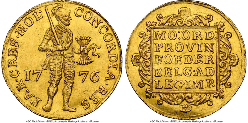 Holland. Provincial gold Ducat 1776 MS62 NGC, Dordrecht mint, KM12.3, Delm-775, ...