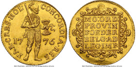 Holland. Provincial gold Ducat 1776 MS62 NGC, Dordrecht mint, KM12.3, Delm-775, V&S-1232. A single example grades higher at NGC for this sought-after ...