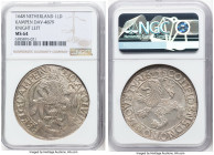 Kampen. Provincial Lion Daalder 1648 MS64 NGC, Kampen mint, KM42.2, Dav-4879, Delm-862. Knight facing left. At a near-Gem designation, this specimen d...