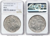 Kampen. Provincial Lion Daalder 1667 MS63 NGC, Kampen mint, KM42.2, Dav-4879, Delm-862. Knight Facing Left. HID09801242017 © 2024 Heritage Auctions | ...