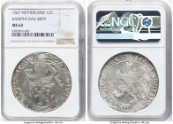 Kampen. Provincial Lion Daalder 1667 MS62 NGC, Kampen mint, KM35.3, Dav-4879, Delm-862. A tempting offering displaying bold argent surfaces with hints...