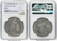 Utrecht. Provincial 3 Gulden 1792 MS61 NGC, Utrecht mint, KM117, Dav-1852, Delm-1150. Stark features and pewter tones make this a captivating offering...