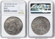 Utrecht. Provincial Rijksdaalder 1609 MS62 NGC, Utrecht mint, KM14, Dav-4836, Delm-942. Highly coveted type in this near-Choice format, the boldly str...