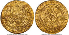 Utrecht. Provincial gold Imitative Rose Noble ND (c. 1600-1602) MS62 NGC, Utrecht mint, KM6, Delm-959, V&S-1411 (R2). 7.56gm. A favorite imitative typ...