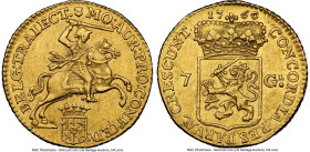 Utrecht. Provincial gold 7 Gulden (1/2 Golden Rider) 1760 AU Details (Cleaned) NGC, Utrecht mint, KM103, Delm-971, V&S-1430. HID09801242017 © 2024 Her...