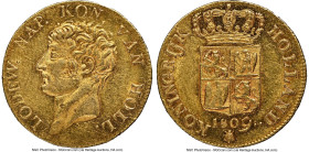Kingdom of Holland. Louis Napoleon gold Ducat 1809 MS62 NGC, Utrecht mint, KM35, Delm-1180, V&S-1694. Crowned Arms reverse. A collector favorite issue...