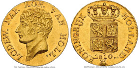 Kingdom of Holland. Louis Napoleon gold Ducat 1810 MS62 NGC, Utrecht mint, KM38, Delm-1180, V&S-1694. Honey tones and a gentle luminosity make this an...