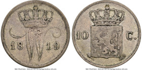Willem I 10 Cents 1819 VF35 NGC, Utrecht mint, KM53, Schulman-303 (RR). One of only four certified at NGC. HID09801242017 © 2024 Heritage Auctions | A...