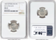 Willem III 25 Cents 1890 MS63 NGC, Utrecht mint, KM81, Schulman-639. Dot after date variety. HID09801242017 © 2024 Heritage Auctions | All Rights Rese...