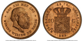 Willem III gold 10 Gulden 1875 MS66 PCGS, Utrecht mint, KM105, Schulman-549. HID09801242017 © 2024 Heritage Auctions | All Rights Reserved www.HA.com/...