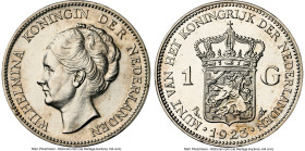 Wilhelmina Proof Gulden 1923 PR62 NGC, Utrecht mint, cf. KM161.1 (business strike), cf. Schulman-821 (same). The sole representative of its type on th...