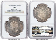 Wilhelmina 2-1/2 Gulden 1929 MS64 NGC, Utrecht mint, KM165, Schulman-784. Tied for the highest grade on the NGC census. HID09801242017 © 2024 Heritage...