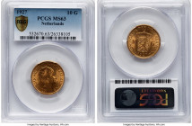 Wilhelmina gold 10 Gulden 1927 MS63 PCGS, Utrecht mint, KM162. HID09801242017 © 2024 Heritage Auctions | All Rights Reserved www.HA.com/TexasAuctionee...