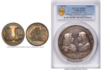 "Murder of the de Witt Brothers" silver Medal ND (1672) MS62 PCGS, Van Loon-III-87.1 (French ed. 81.1), Saunders/Vanhoudt 1672.41. By P. Avry (without...