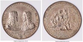 "Murder of the de Witt Brothers" hollow cast silver Medal ND (1672) AU, Van Loon-III-87.1 (French ed. 81.1), Saunders/Vanhoudt 1672.41. By P. Avry (wi...
