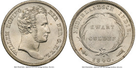 Dutch Colony. Willem I 1/4 Gulden 1840-(u) MS64 NGC, Utrecht mint, KM301.1, Scholten-627. HID09801242017 © 2024 Heritage Auctions | All Rights Reserve...