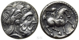 EASTERN EUROPE. Imitations of Philip II of Macedon (Circa 3rd century BC). Tetradrachm. 'Puppenreiter' type