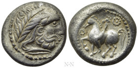 EASTERN EUROPE. Imitations of Philip II of Macedon (Circa 3rd-2nd century BC). Tetradrachm. 'Zangenlorbeer' type