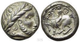 EASTERN EUROPE. Imitations of Philip II of Macedon (2nd century BC). Tetradrachm. 'Dachreiter' type