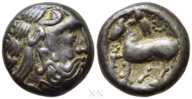 EASTERN EUROPE. Imitations of Philip II of Macedon (2nd-1st centuries BC). Tetradrachm. 'Eselohr' type