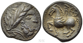 EASTERN EUROPE. Uncertain tribe. Tetradrachm (Circa 2nd-1st century BC). Mint in Carpanthian region. 'Birnenscheitel mit Rad' type