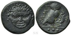 SICILY. Kamarina. Ae Tetras or Trionkion (Circa 420-405 BC)