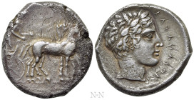 SICILY. Katane. Tetradrachm (Circa 435-412 BC)