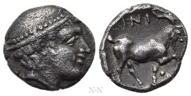 THRACE. Ainos. Diobol (Circa 408-406 BC)