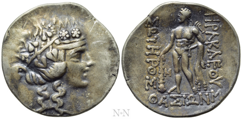 THRACE. Thasos. Tetradrachm (Circa 148-90/80 BC). 

Obv: Head of Dionysos righ...