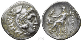 KINGS OF THRACE (Macedonian). Lysimachos (305-281 BC). Drachm. Kolophon