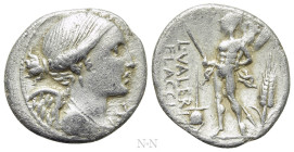 L. VALERIUS FLACCUS. Denarius (108-107 BC). Rome