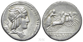 L. JULIUS BURSIO. Denarius (85 BC). Rome