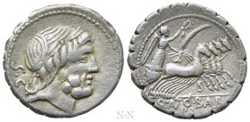 Q. ANTONIUS BALBUS. Serrate Denarius (83-82 BC). Rome