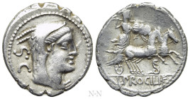 L. PROCILIUS. Serrate Denarius (80 BC). Rome