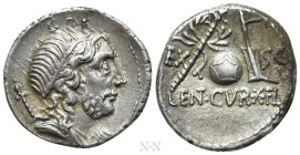 CN. LENTULUS. Denarius (76-75 BC). Rome